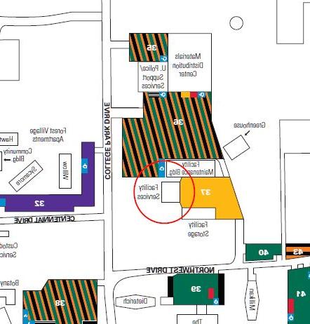 Faciltiy Services Bldg map location near UPD and MDC